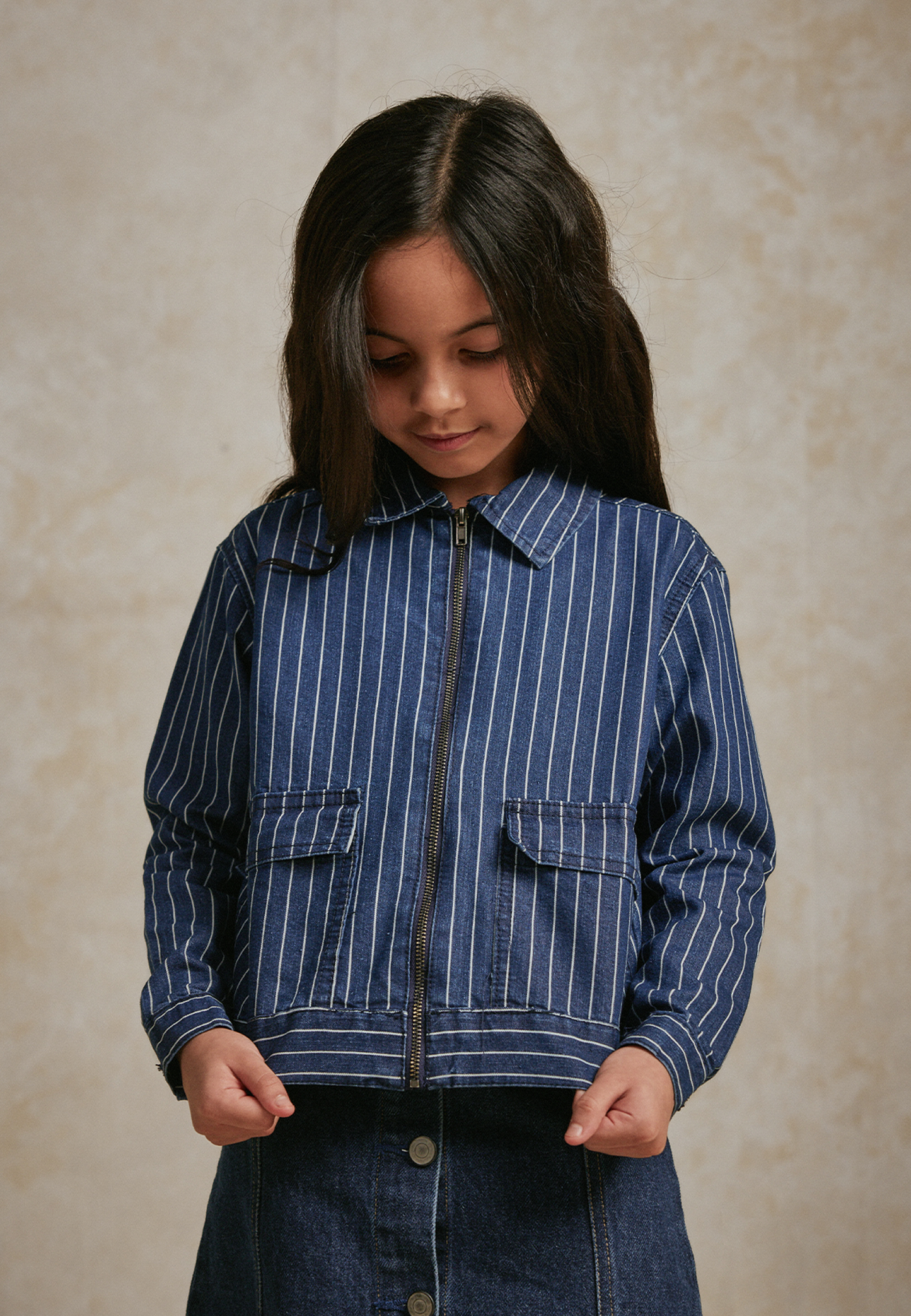 Osella Raw Stripe Denim Jacket