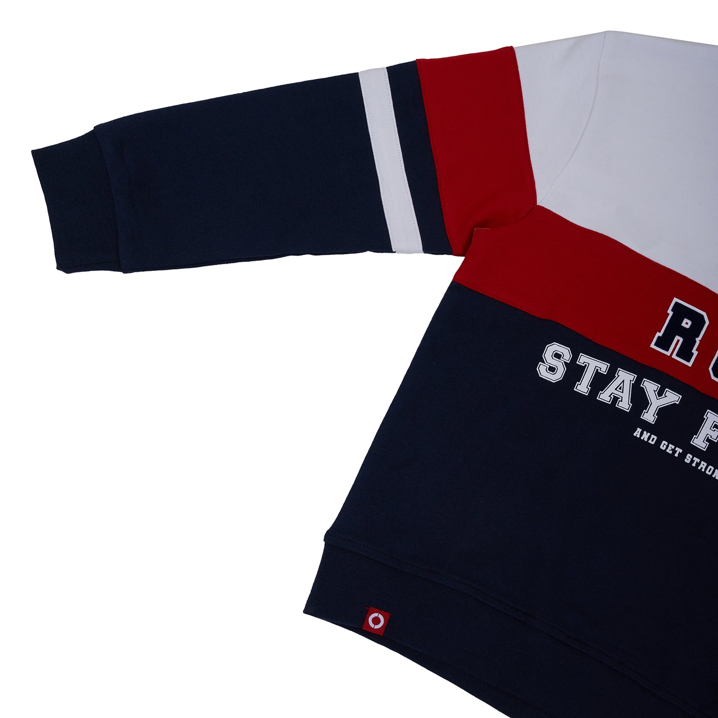 Osella Matthew Cut And Sewn Sweatshirt In Red White And Navy