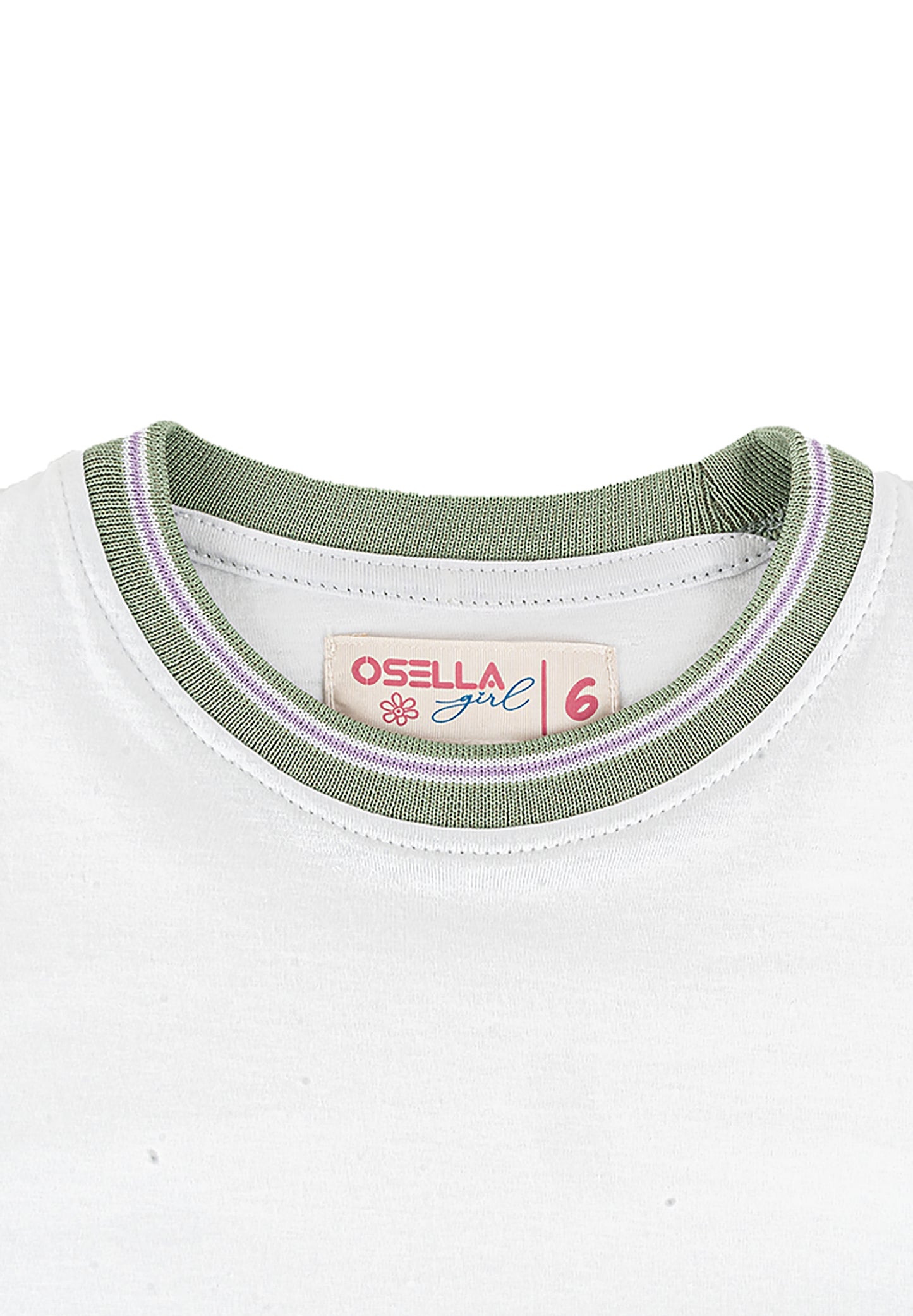 Osella Kids Overall Dress In Sage Green