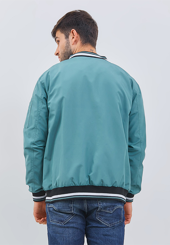 Osella Men Bomber Jacket In Wasabi Green