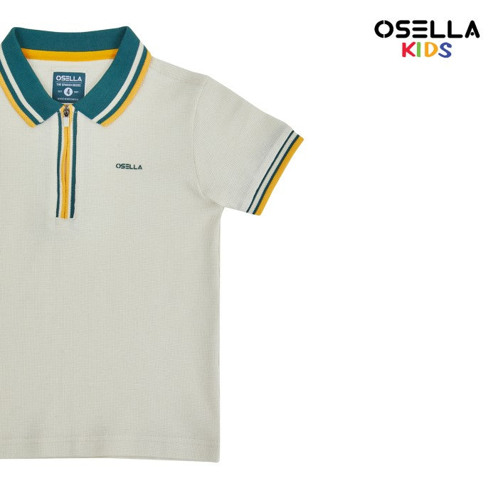 [NEW] Osella Alden Zip Up Polo Shirt 22215001 | Kaos Polo Basic Anak Laki Laki