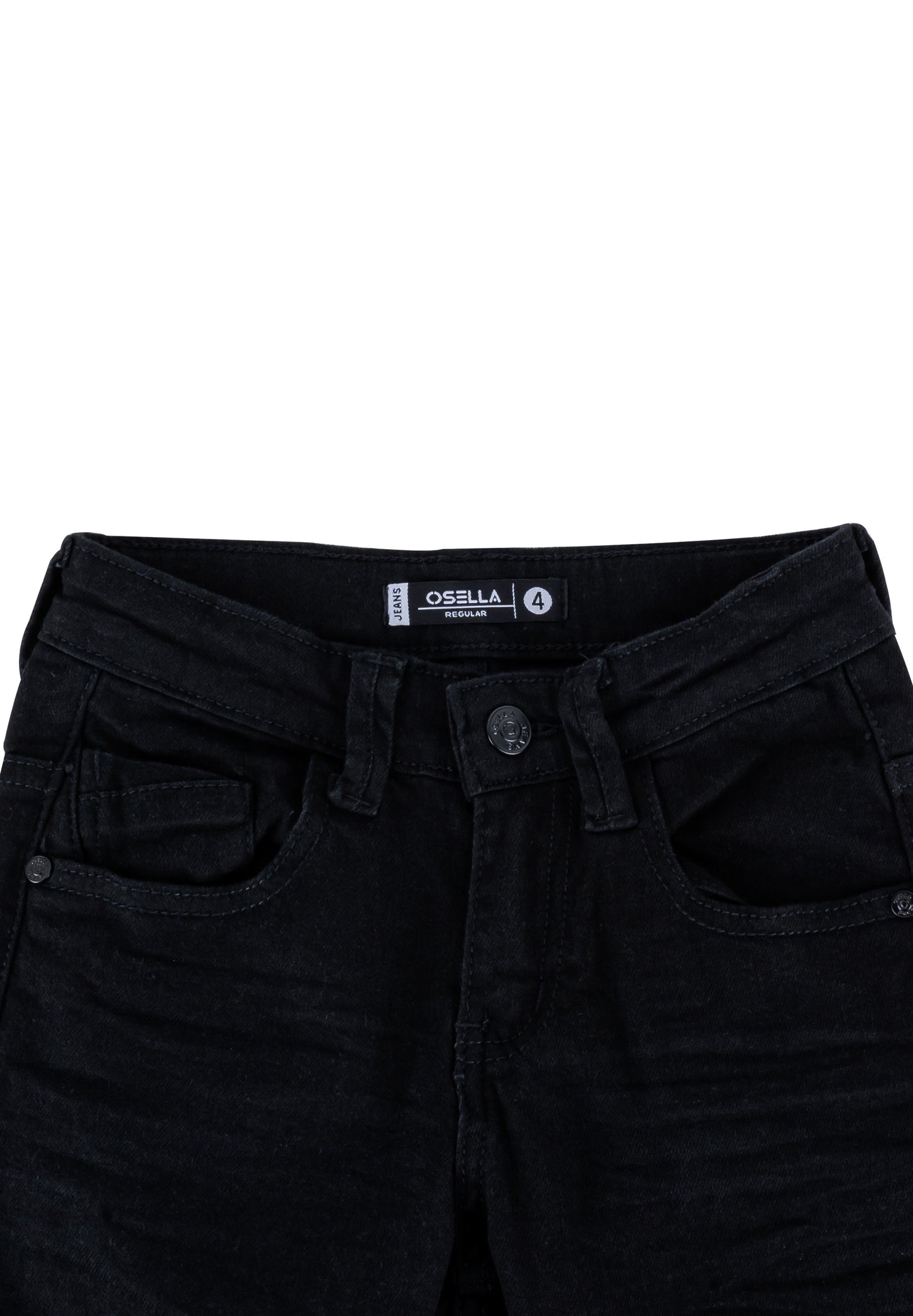 Osella Jack Regular Long Pants Jeans In Black Denim Wash