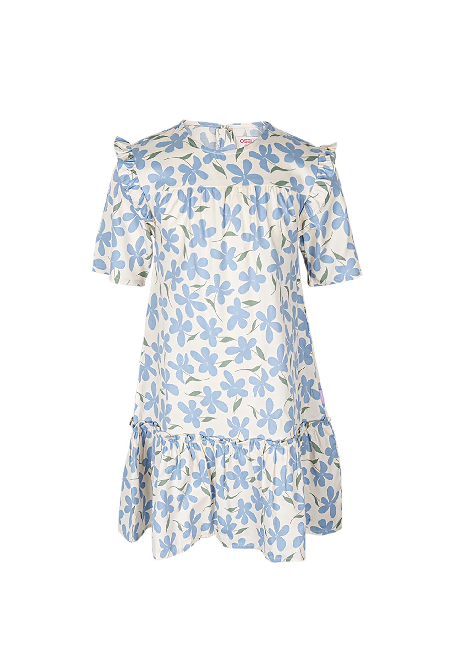 Osella Kids Floral Mini Dress In Lilac