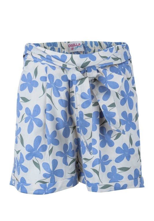 Osella Kids Floral Short Pants In Lilac