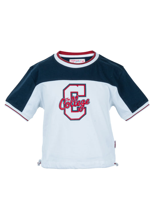 Osella Kids College Cut And Sewn T-Shirt In White