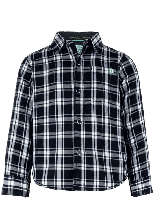 Osella Checkered Regular Shirt In Black And White