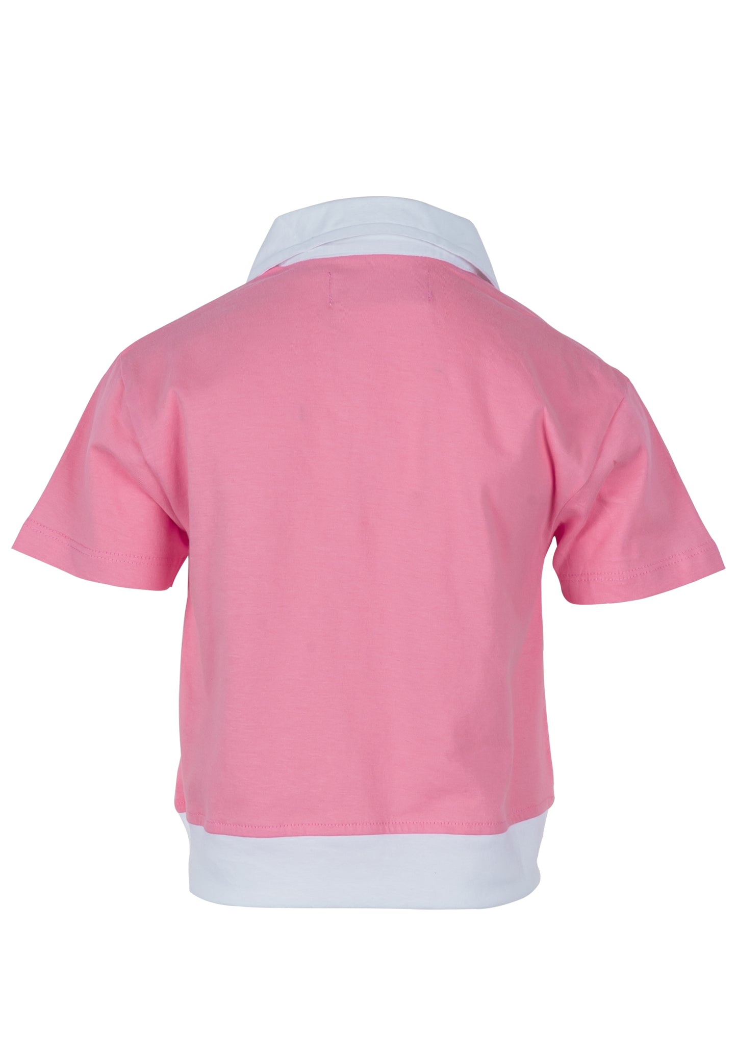 Osella Kids Collared Short Sleeve T-Shirt In Pink