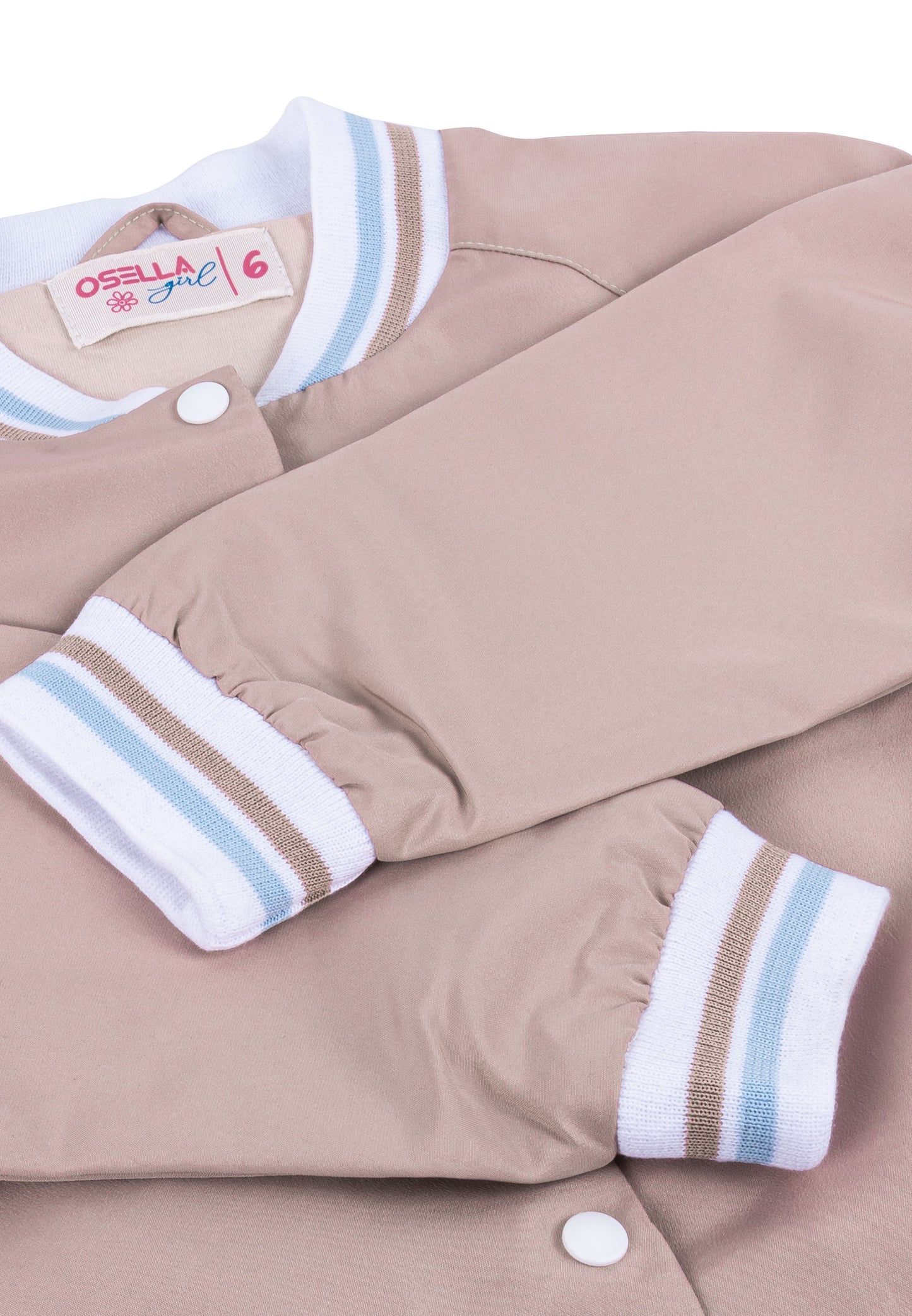 Osella Kids Capitales Cropped Jacket In Pink