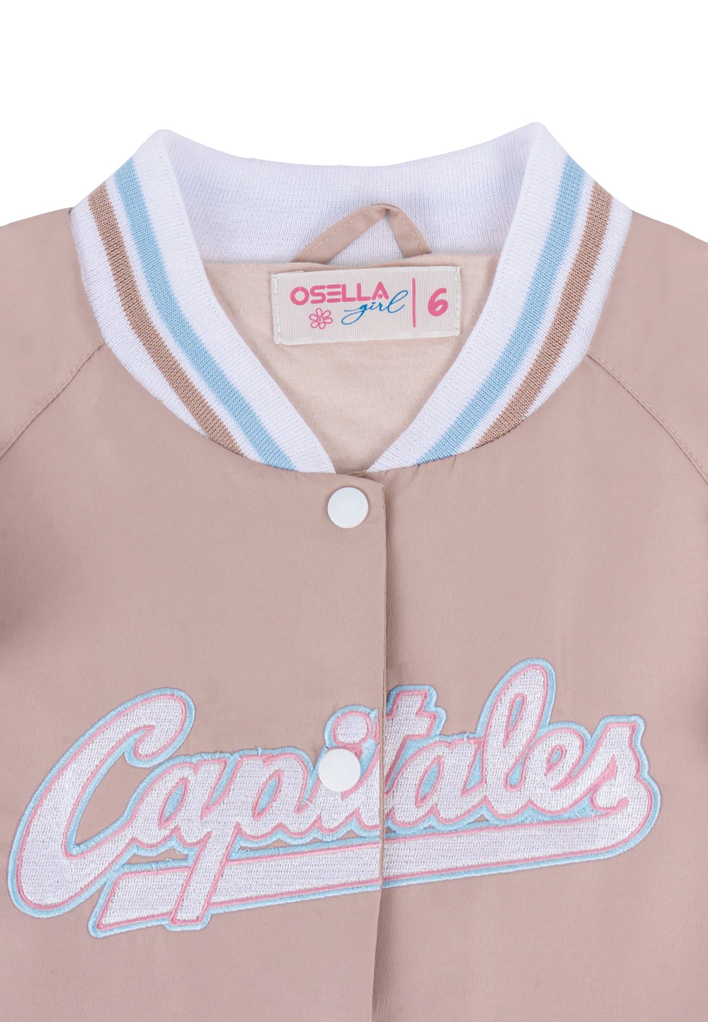 Osella Kids Capitales Cropped Jacket In Pink