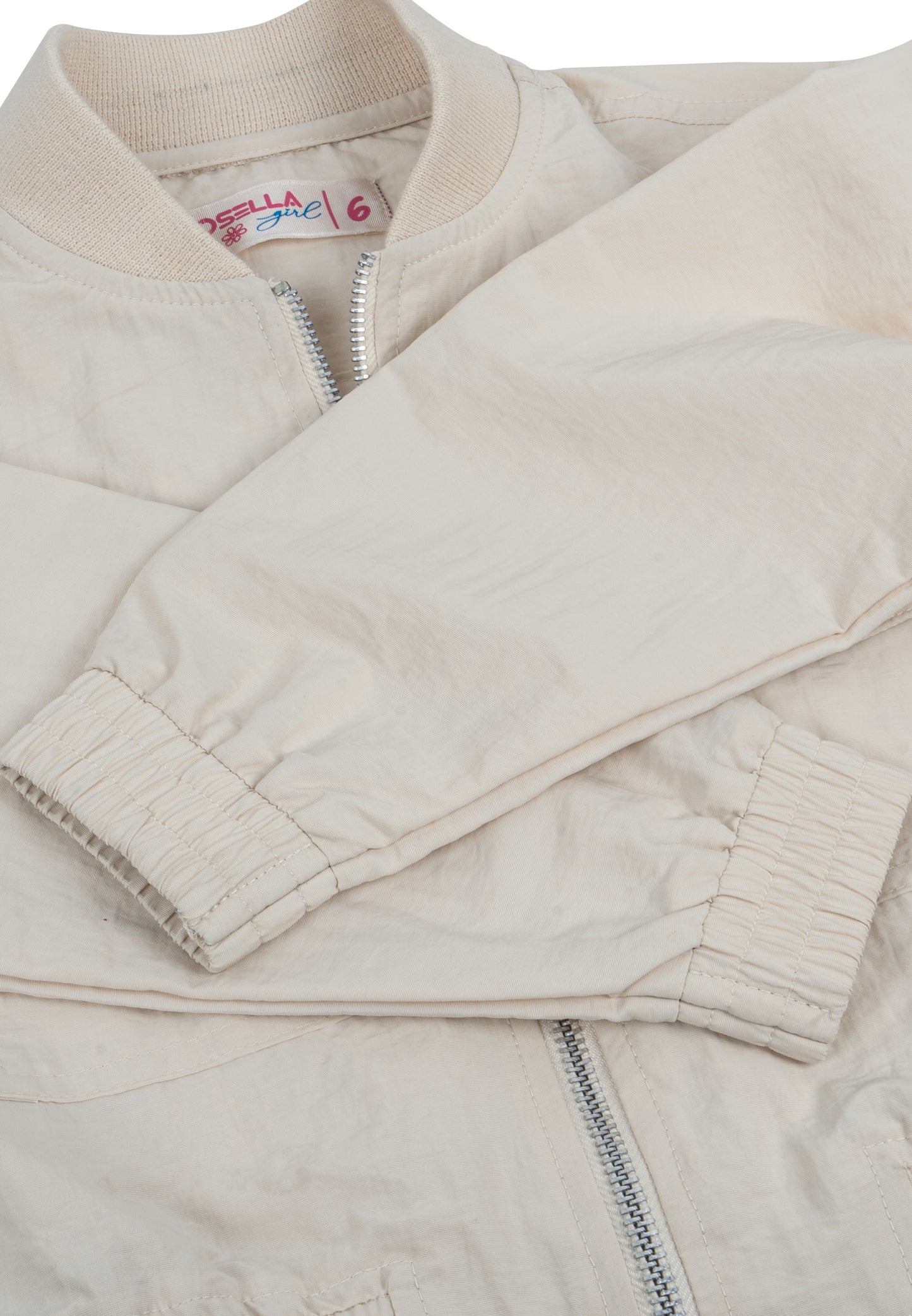 Osella Solid Two Pockets Bomber Jacket In Beige