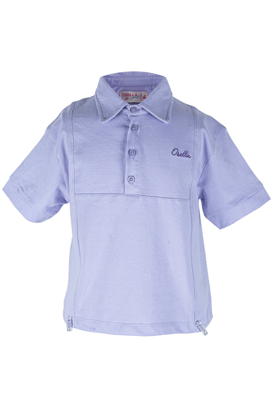 Osella Kids Polo Collar T-Shirt In Lilac