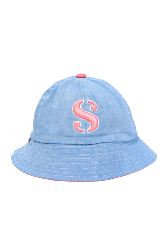 Osella Kids Metro Bucket Hat in Denim Blue Wash