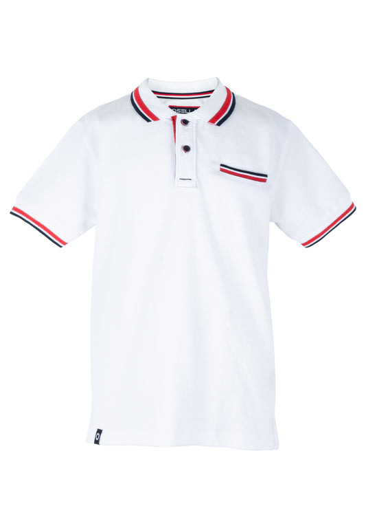 Osella Kids Independence Regular Polo Shirt With Striped Collar