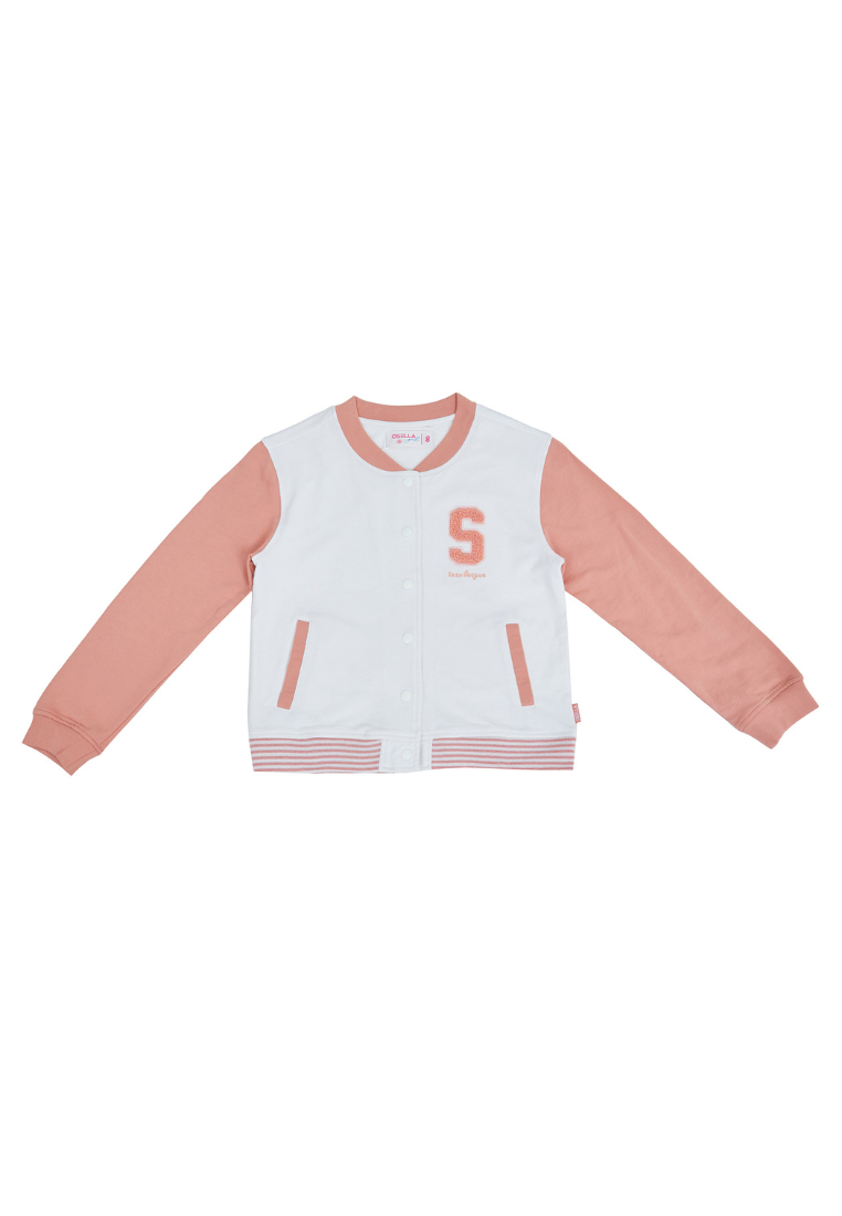 Osella Kids Team League Varsity Jacket In Brown