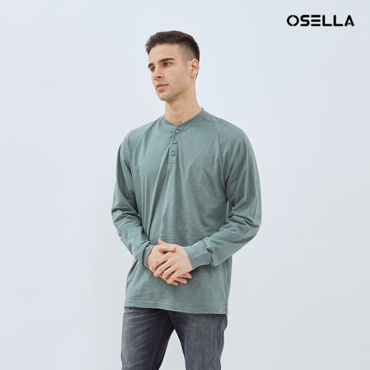 [NEW] OSELLA ZACKY LONG SLEEVE HENLEY TOP 20775001