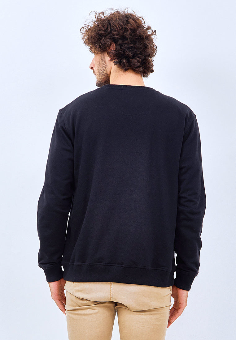 Osella Regular Fit Sweatshirt in Black