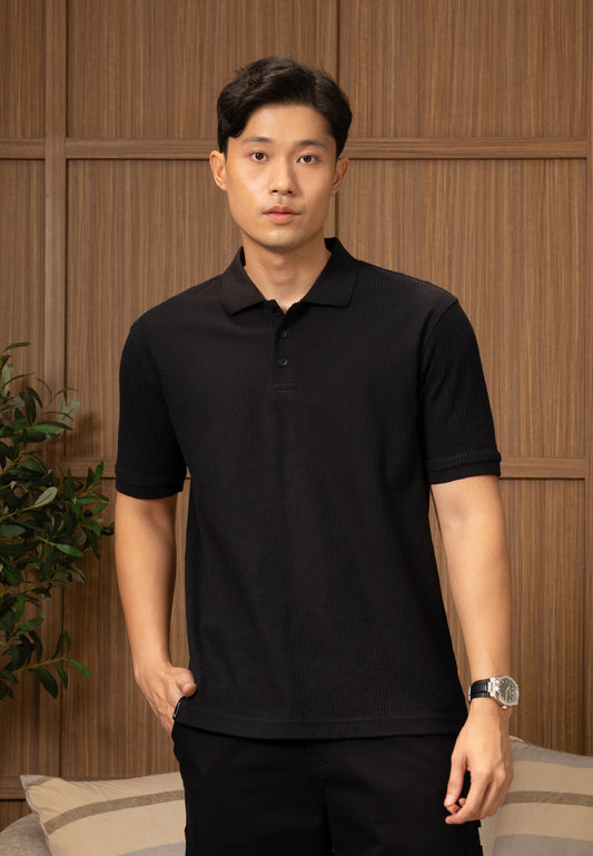 Osella Crepe Matrix Polo Shirt