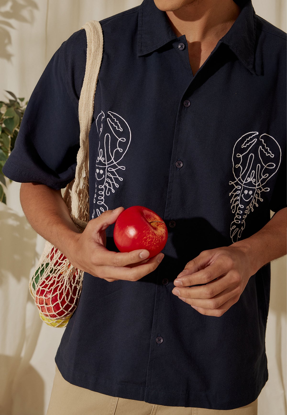 Osella x S.W Smiley Lobs Embroidery Shirt