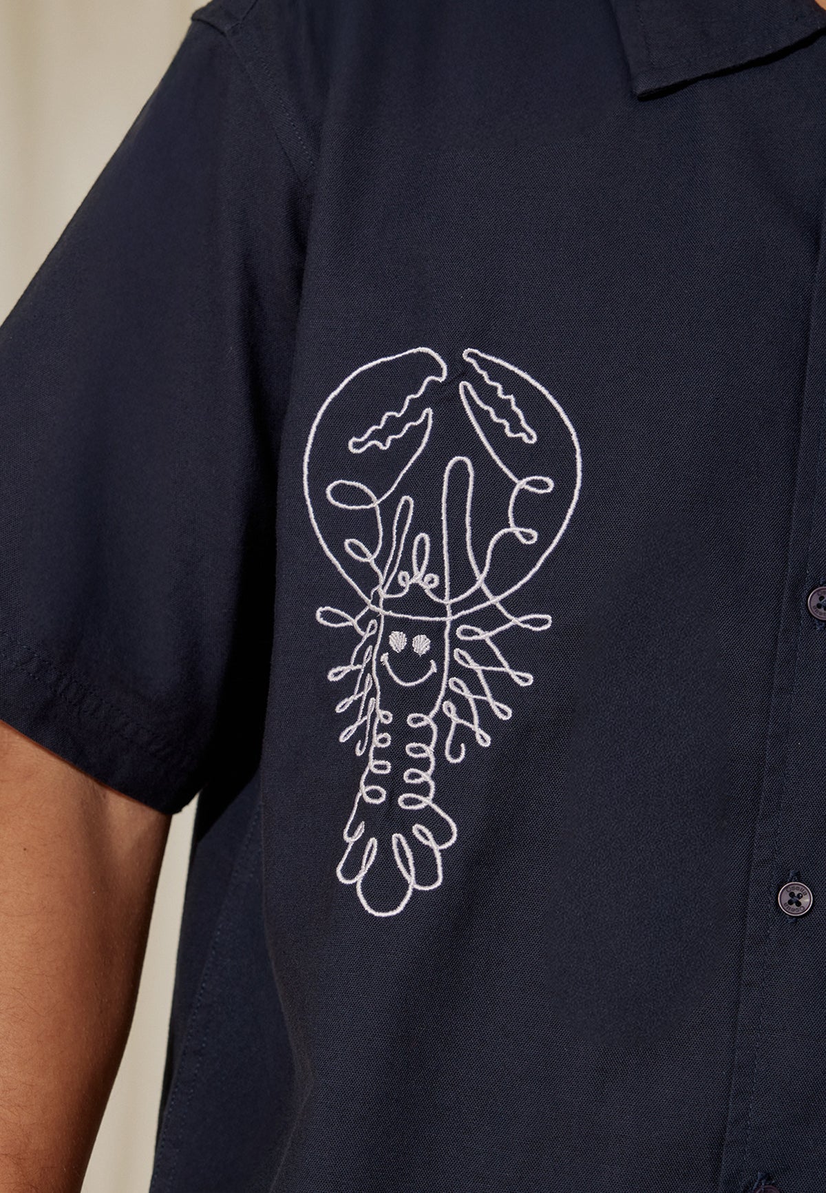 Osella x S.W Smiley Lobs Embroidery Shirt