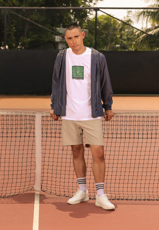 Osella Relaxed Fit Print T-Shirt In White