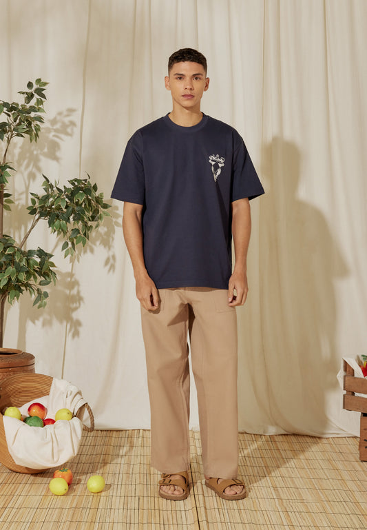 Osella x S.W Smiley Lobs T-shirt In Navy