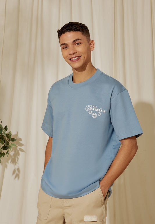 Osella x S.W Smiley Vacation T-shirt In Blue