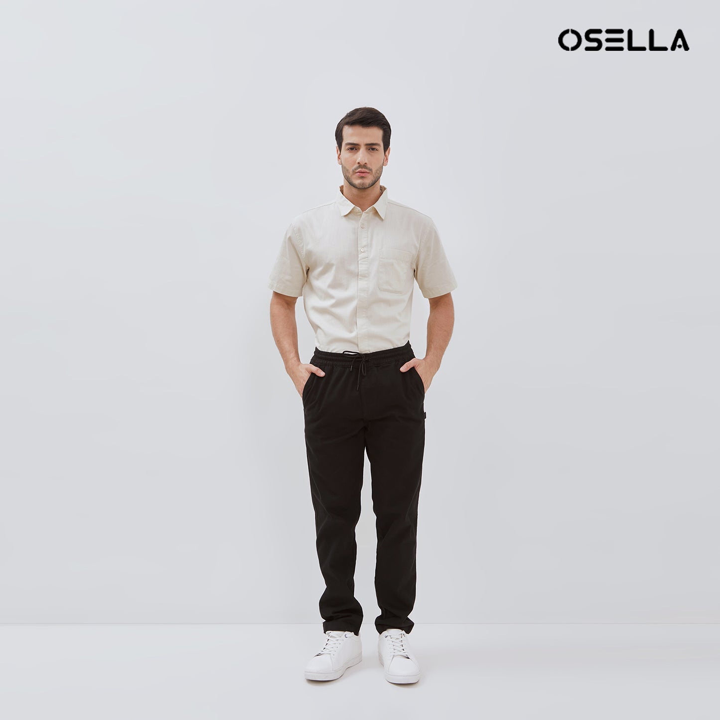 [NEW] Osella Smith Drawstring Chinos Pants 208P5002 | Celana Chinos Panjang Pria