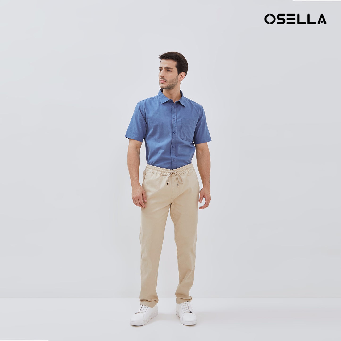 [NEW] Osella Smith Drawstring Chinos Pants 208P5002 | Celana Chinos Panjang Pria