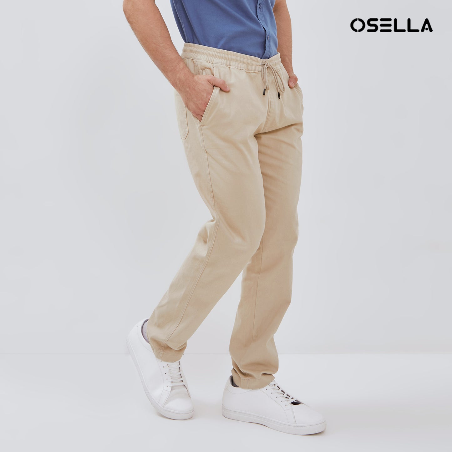 [NEW] Osella Smith Drawstring Chinos Pants 208P5002 | Celana Chinos Panjang Pria