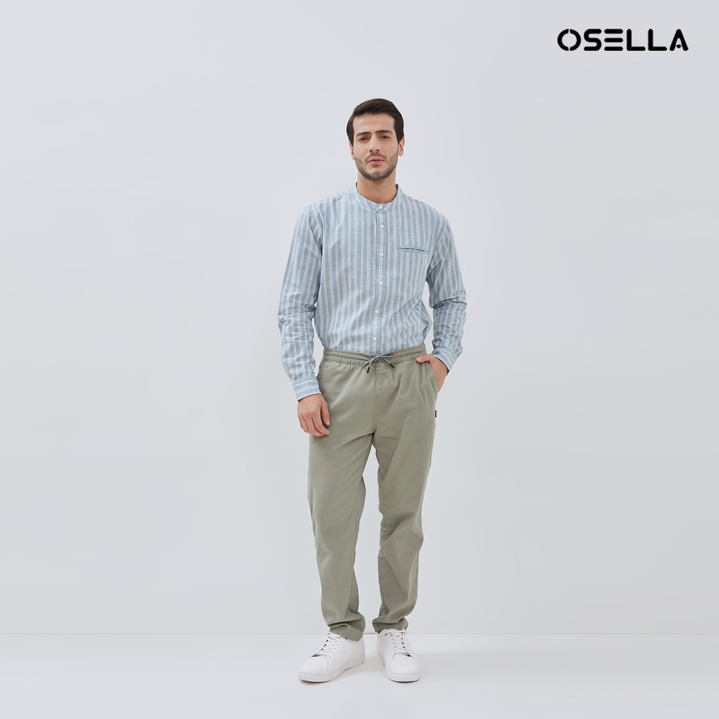 [NEW] Osella Smith Drawstring Chinos Pants 208P5002 | Celana Chinos Panjang Pria