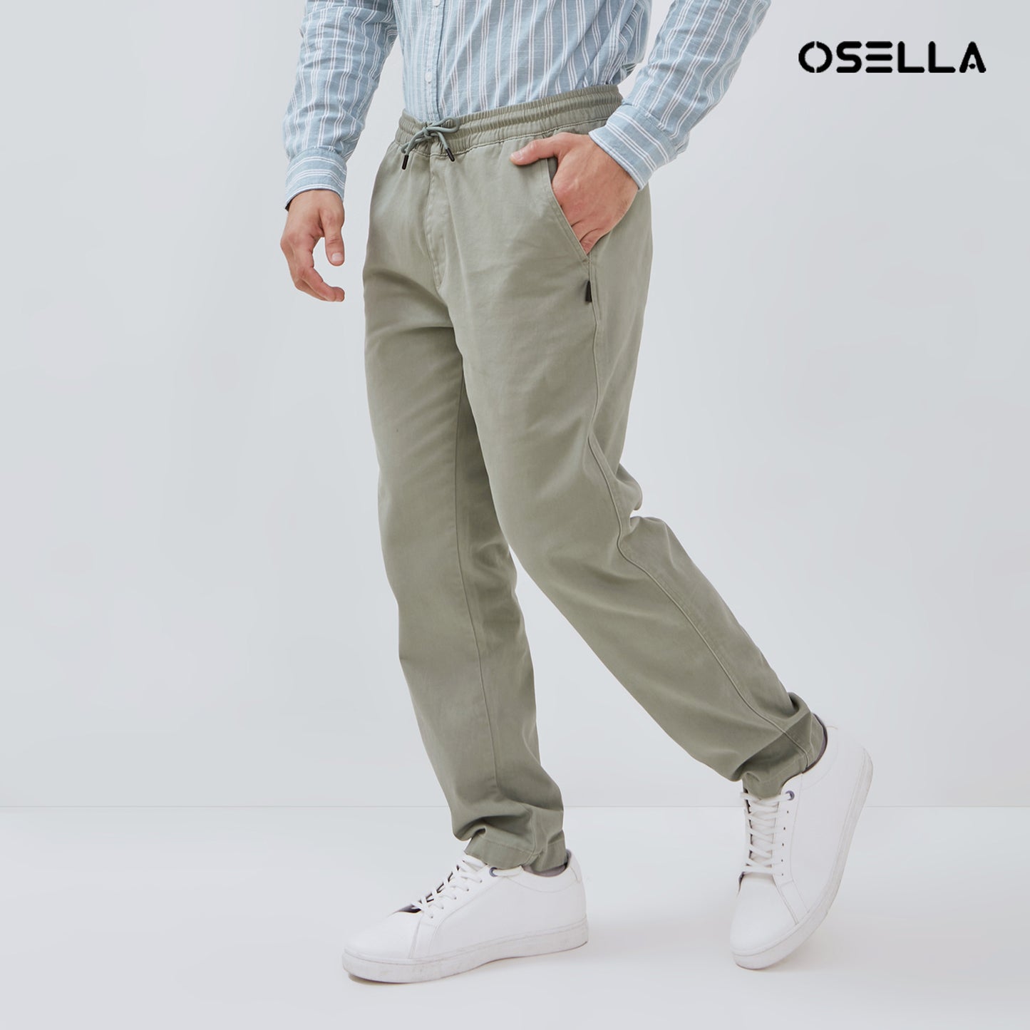 [NEW] Osella Smith Drawstring Chinos Pants 208P5002 | Celana Chinos Panjang Pria