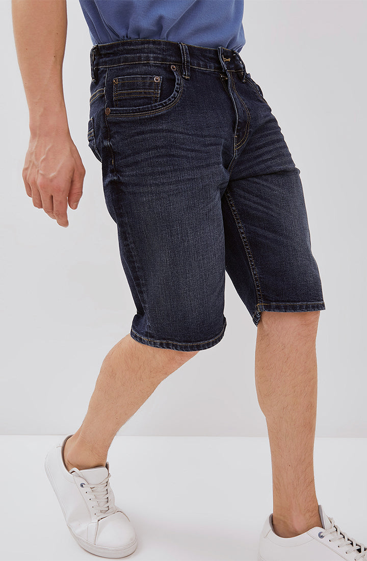 Osella Short Denim Jeans In Medium Blue Wash 20865005A2