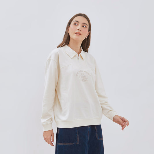 [NEW] Osella Eloise Collar Half ZIP-UP Sweatshirt  2111500188