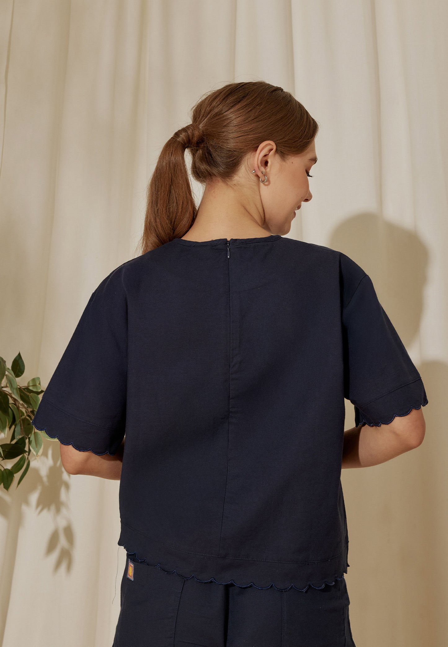 Osella x S.W Smiley Wavy Laser-Cut Top