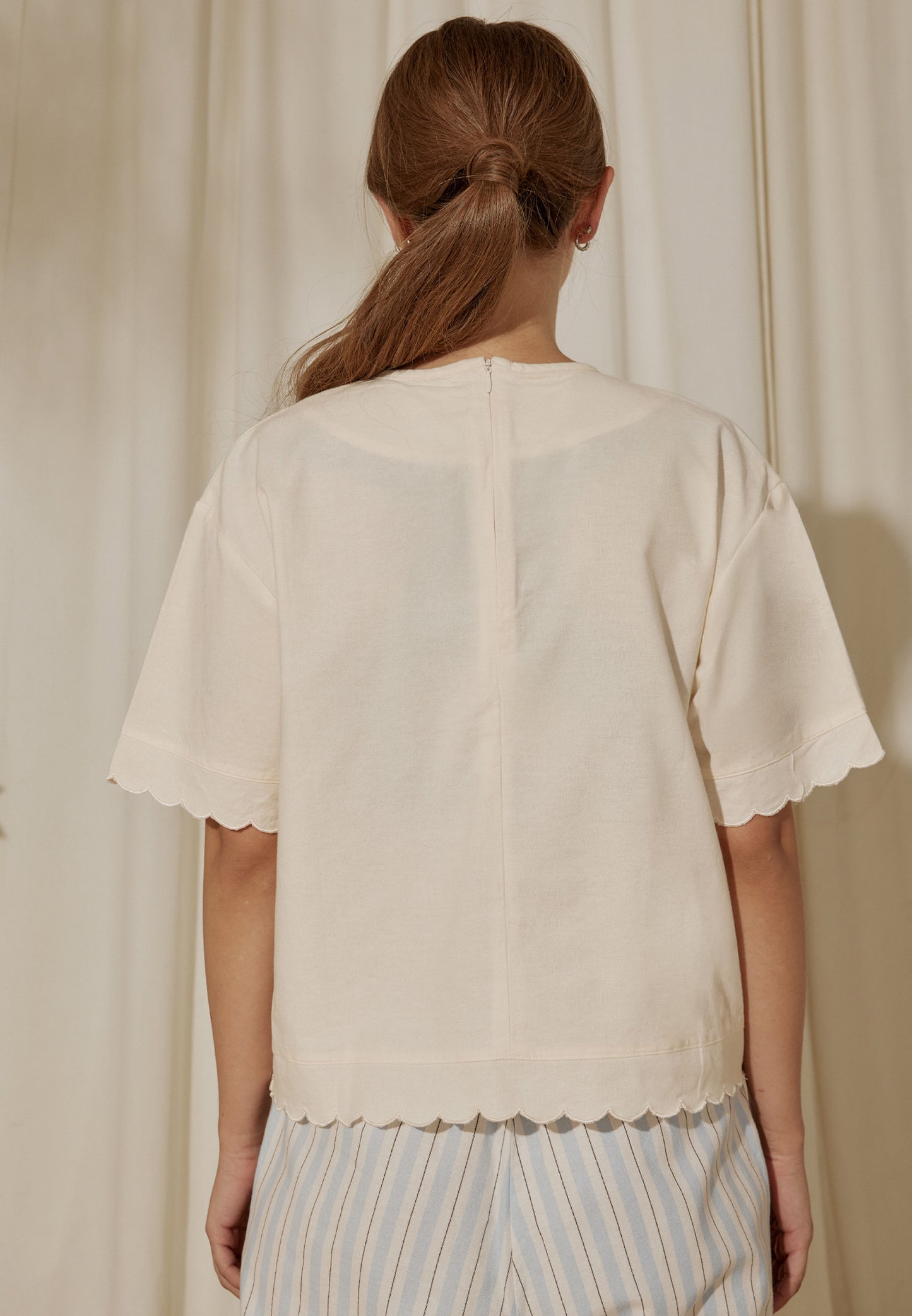 Osella x S.W Smiley Wavy Laser-Cut Top