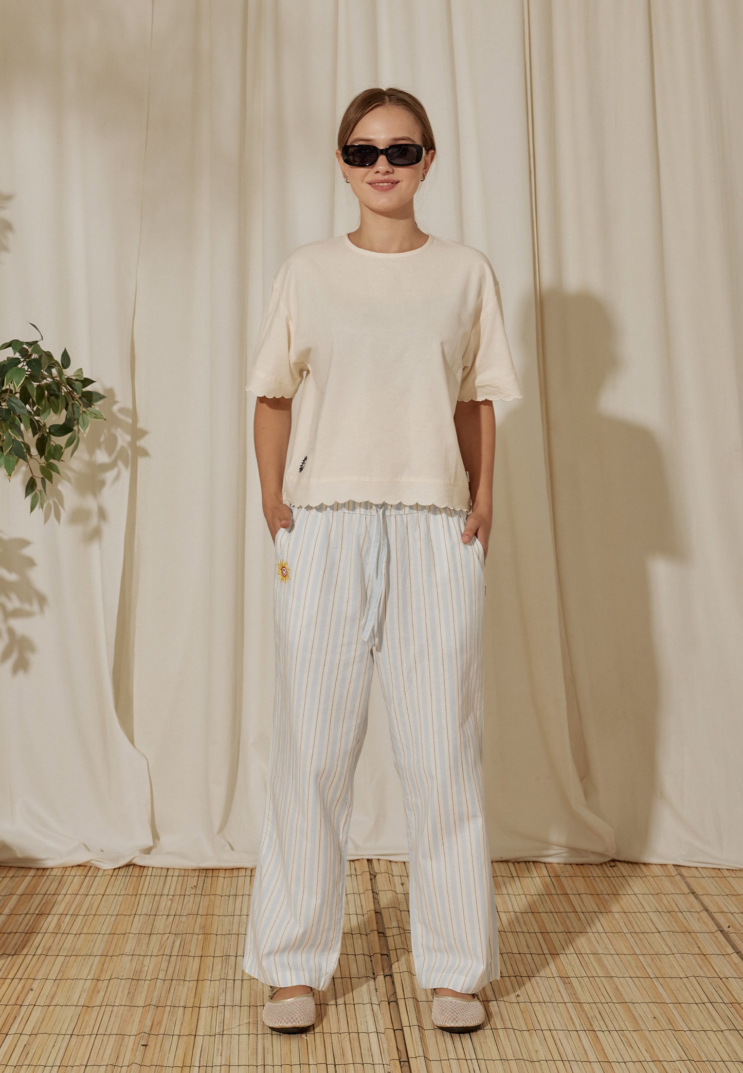 Osella x S.W Smiley Wavy Laser-Cut Top