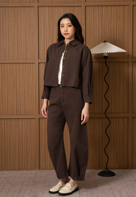 Osella Cropped Collar Jacket