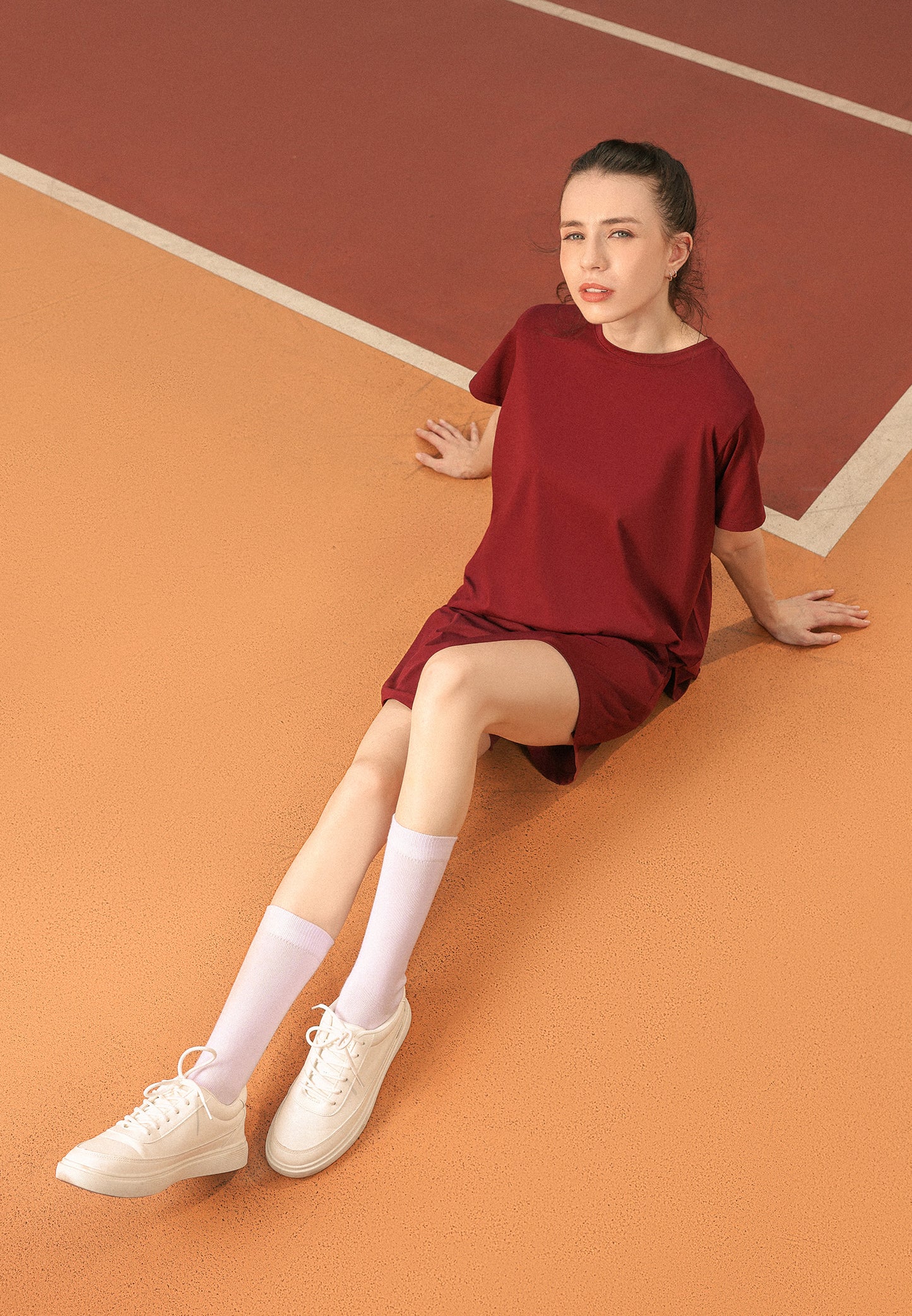 Osella Pleated Back Short Sleeve Top