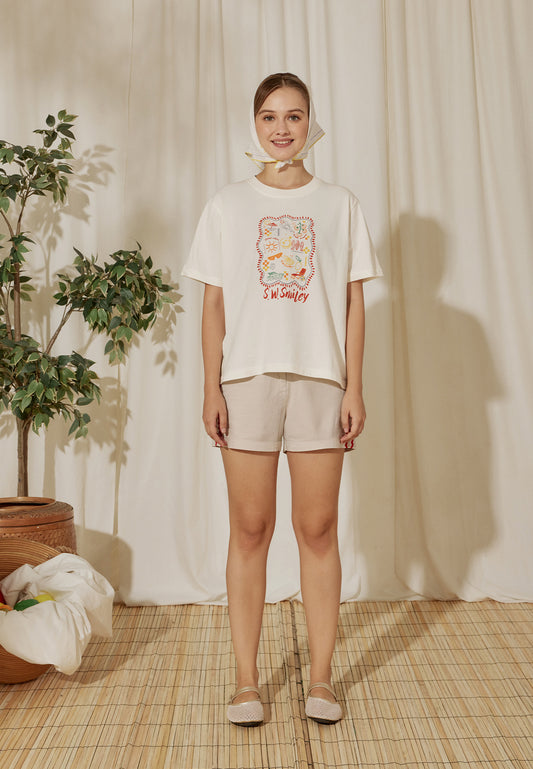 Osella x S.W Smiley Doodle Graphic Tee