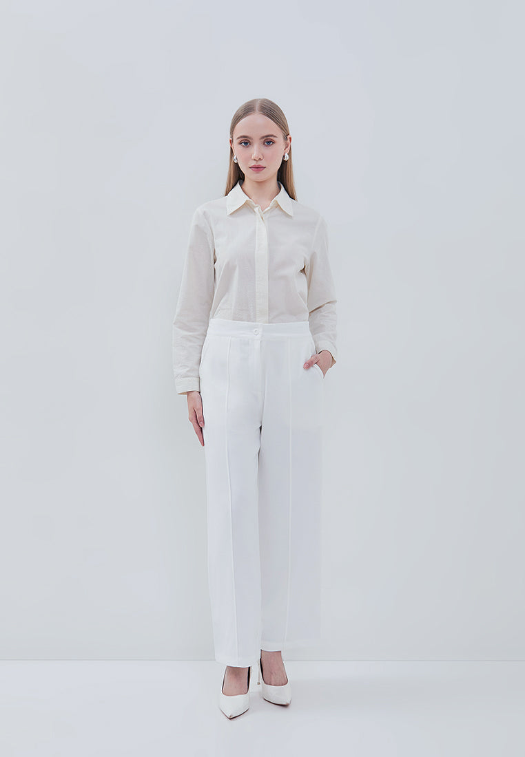 Osella Sera Wide Leg Pants Comfortable High-Waist Pants