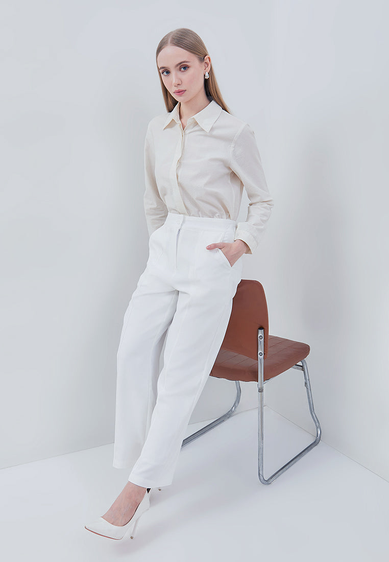 Osella Sera Wide Leg Pants Comfortable High-Waist Pants