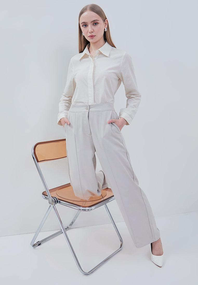 Osella Sera Wide Leg Pants Comfortable High-Waist Pants