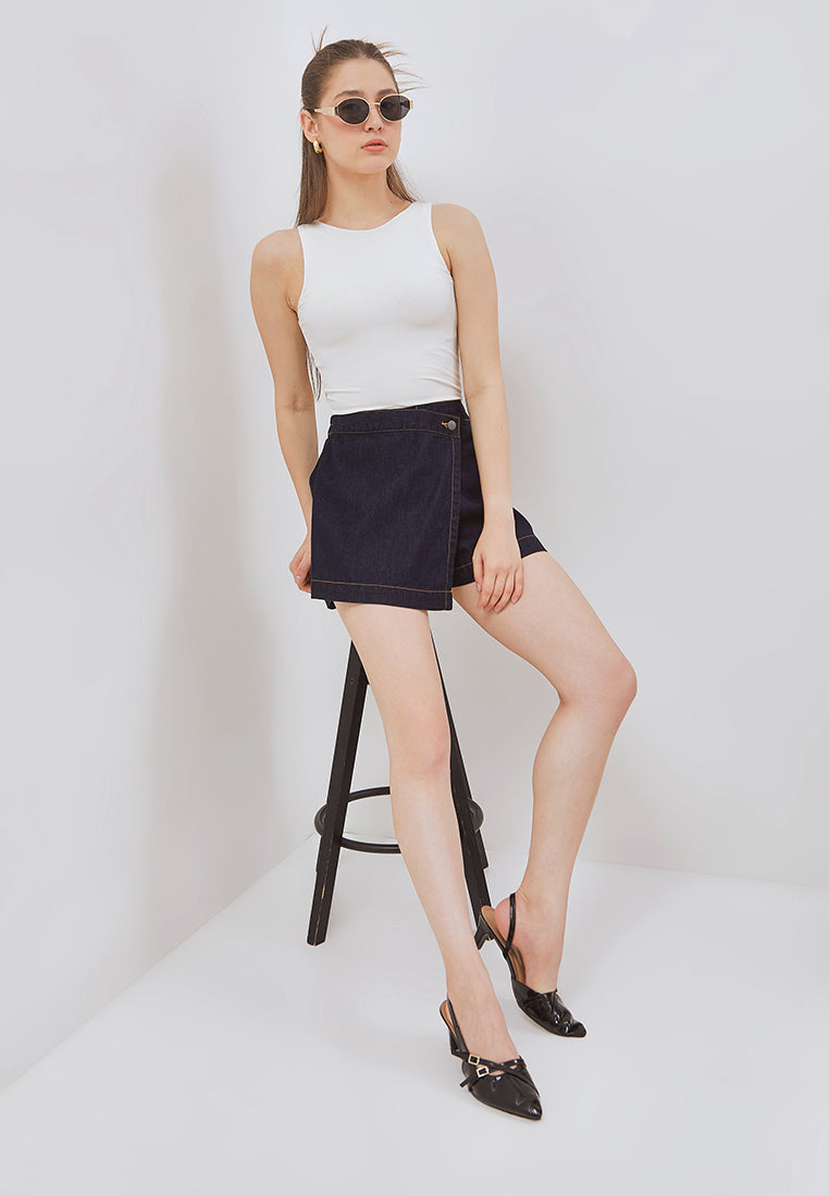 Osella Carlyn Asymmetric Denim Skort