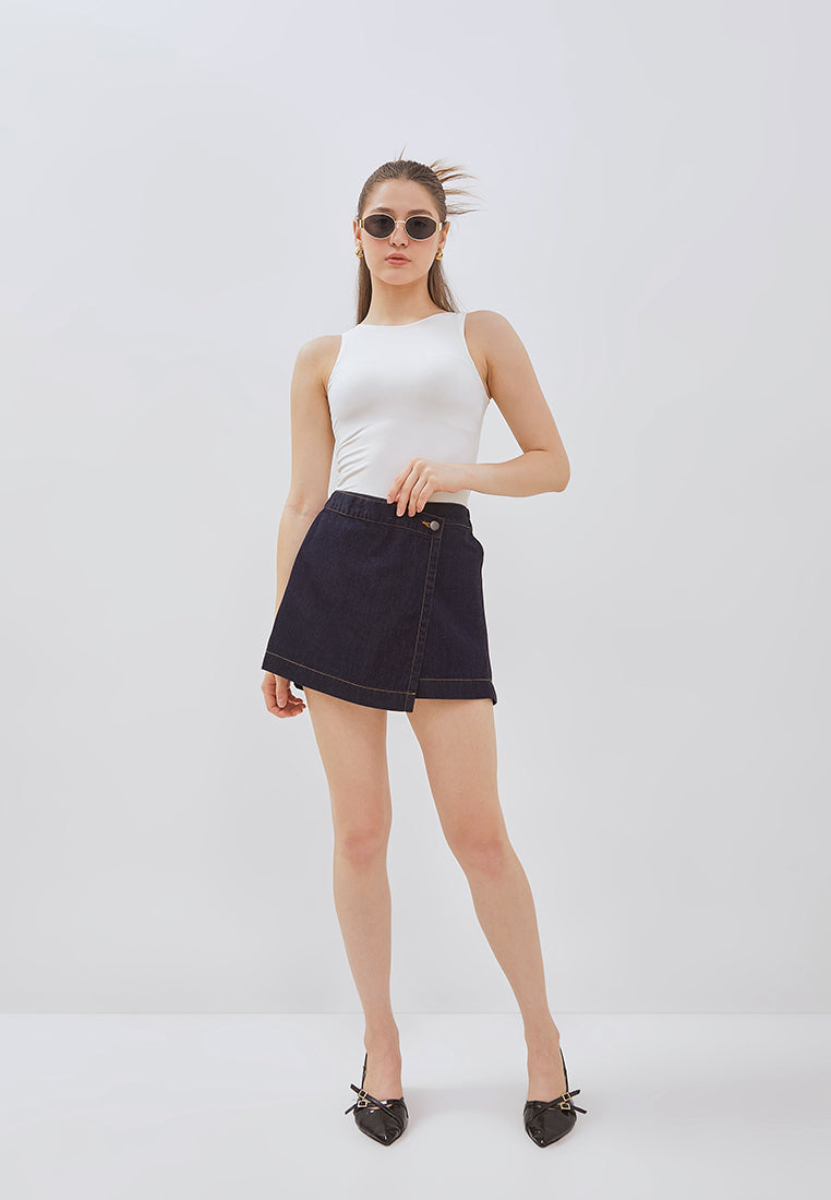 Osella Carlyn Asymmetric Denim Skort