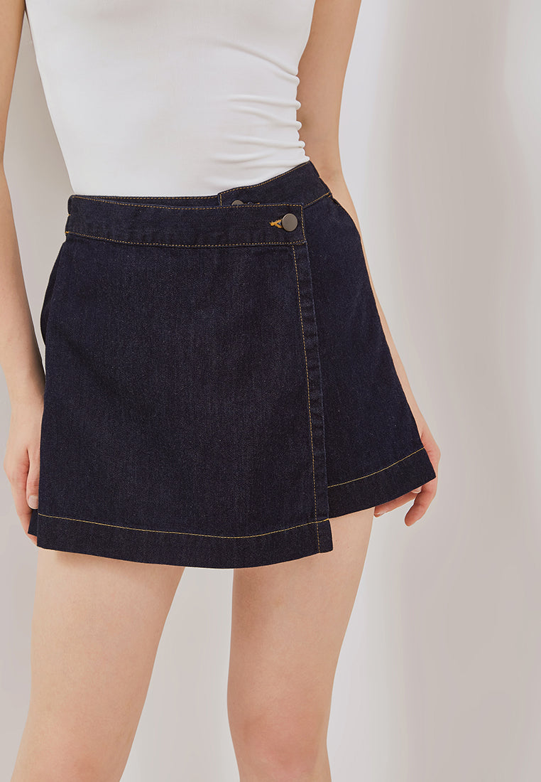 Osella Carlyn Asymmetric Denim Skort
