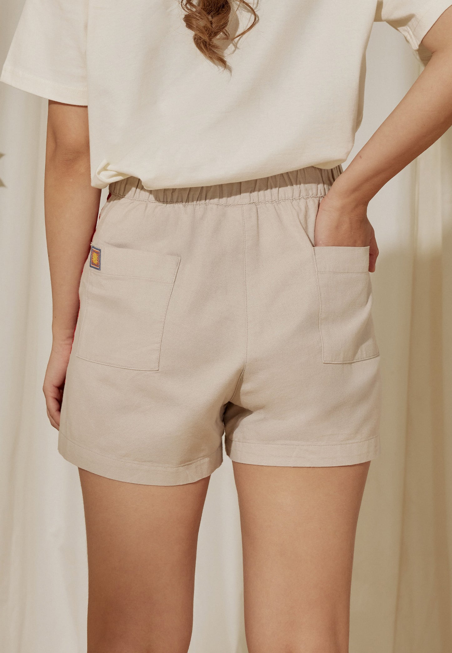 Osella x S.W Smiley Poppy Linen Shorts