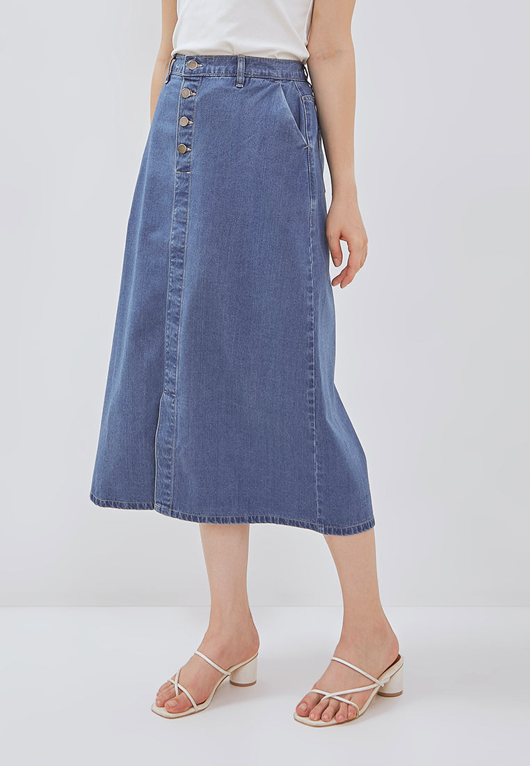 Osella Sadie Buttoned-Up Midi Skirt