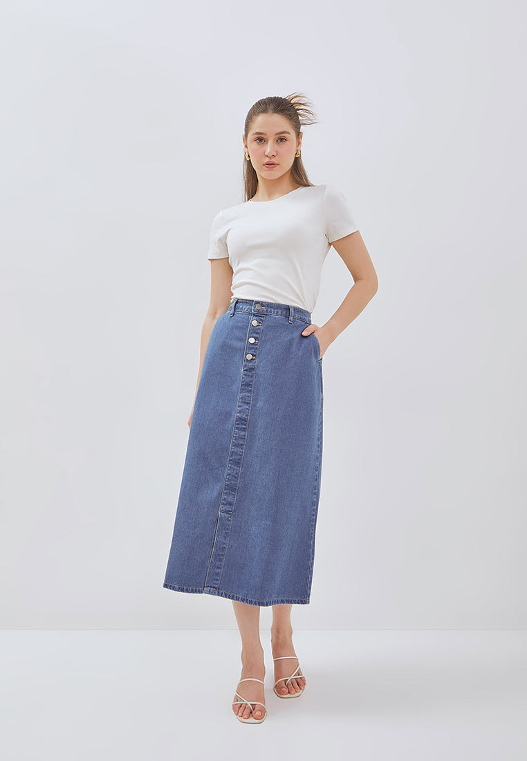 Osella Sadie Buttoned-Up Midi Skirt