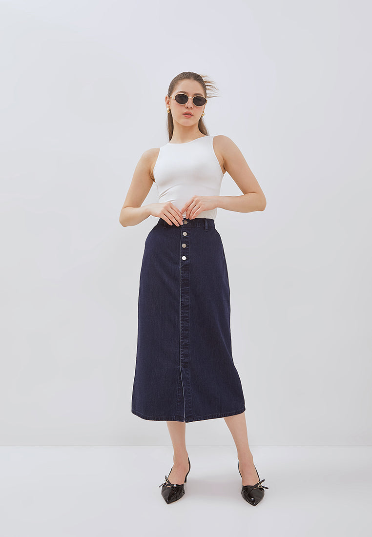 Osella Sadie Buttoned-Up Midi Skirt