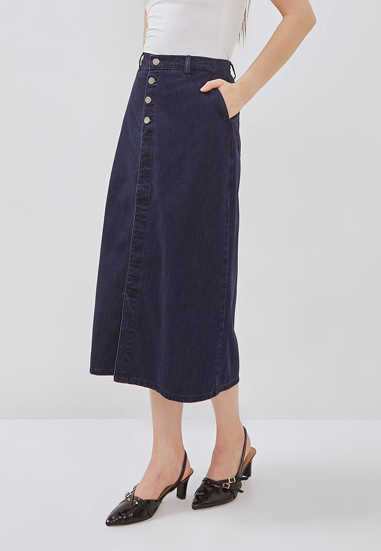 Osella Sadie Buttoned-Up Midi Skirt